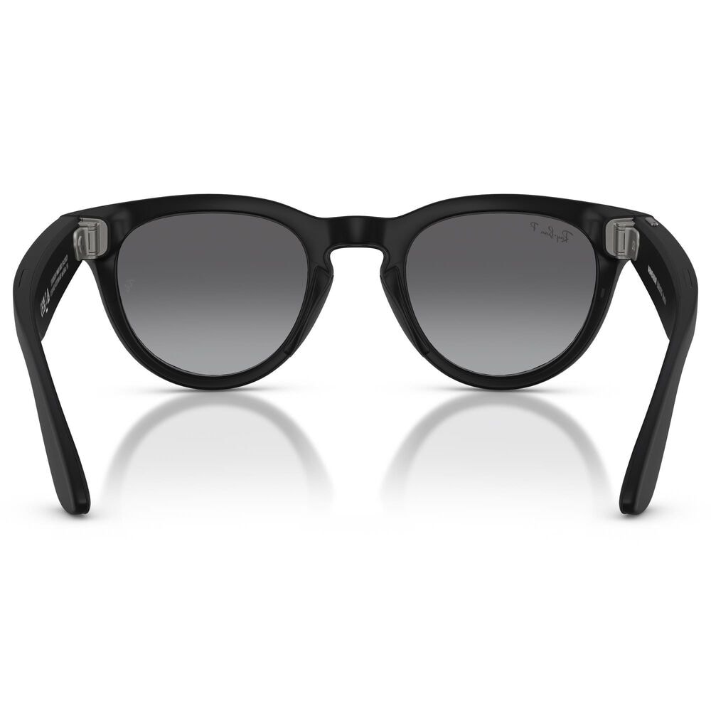 Rayban Glasses Headliner Gen 2 Sunglasses with Polarized Gradient Graphite Lenses in Matte Black, , large