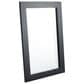 Maple and Jade 36" Wood Rectangular Minimalistic Wall Mirror in Matte Black, , large