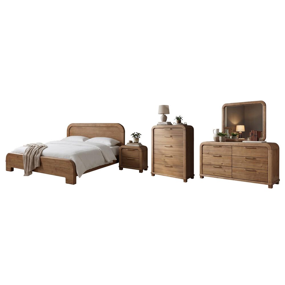 Urban Home Kione 5 Piece Queen Platform Bedroom Set in Brown, , large