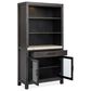 Nicolette Home Plum Creek Display Cabinet with Hutch in Ravenwood Black, , large