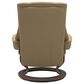 Stressless Mayfair Medium Chair and Ottoman with Walnut Base in Paloma Sand, , large