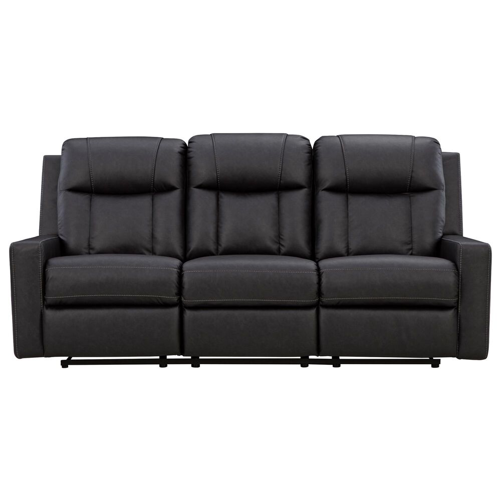 Ashley Mackmenville Manual Reclining Sofa in Carbon, , large