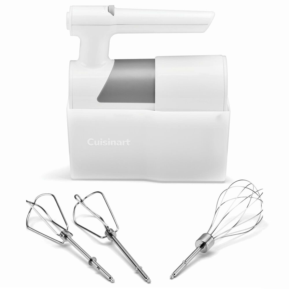 Cuisinart 5-Speed Hand Mixer with Storage Case in White, , large