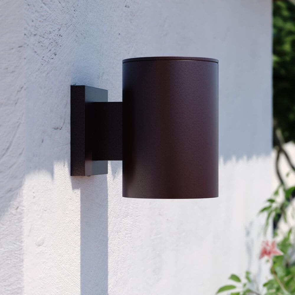 Vaxcel Chiasso 1-Light Outdoor Wall Sconce in Deep Bronze, , large
