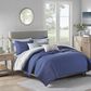 Hampton Park Marina 8-Piece Full/Queen Printed Seersucker Comforter and Quilt Set in Blue, , large