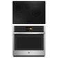 GE Profile 2-Piece Kitchen Package with Stainless Steel 30" Smart Built-In Convection Single Wall Oven and Black Electric Cooktop, , large