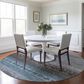 Dalyn Rug Company Karaj KJ7 8" Round Blue Indoor/Outdoor Area Rug, , large