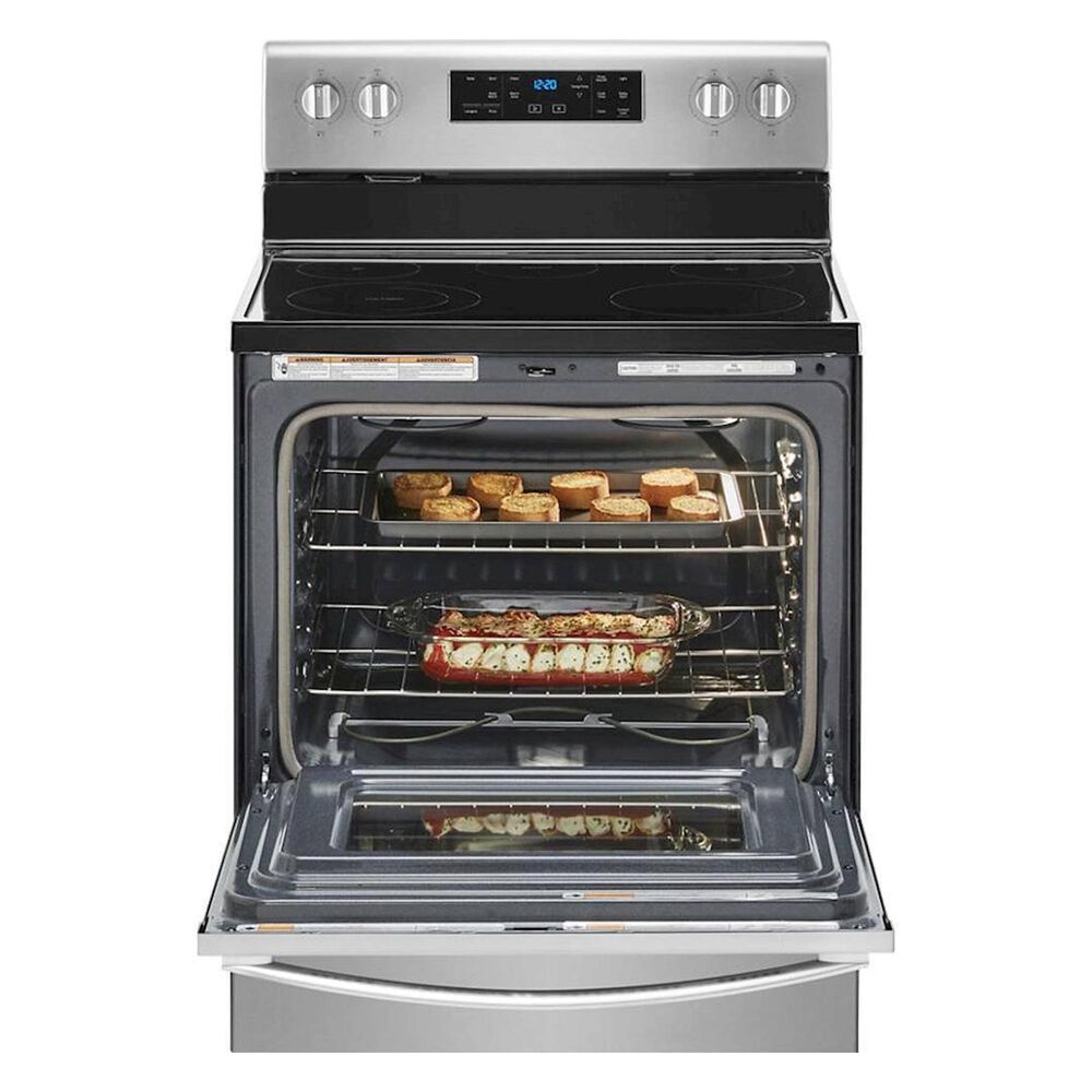 Whirlpool 5.3 Cu. Ft. Electric Range with 5-Elements in Fingerprint Resistant Stainless Steel, , large