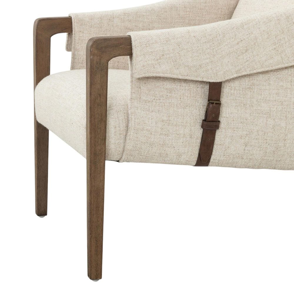 Four Hands Bauer Arm Chair in Thames Cream, , large