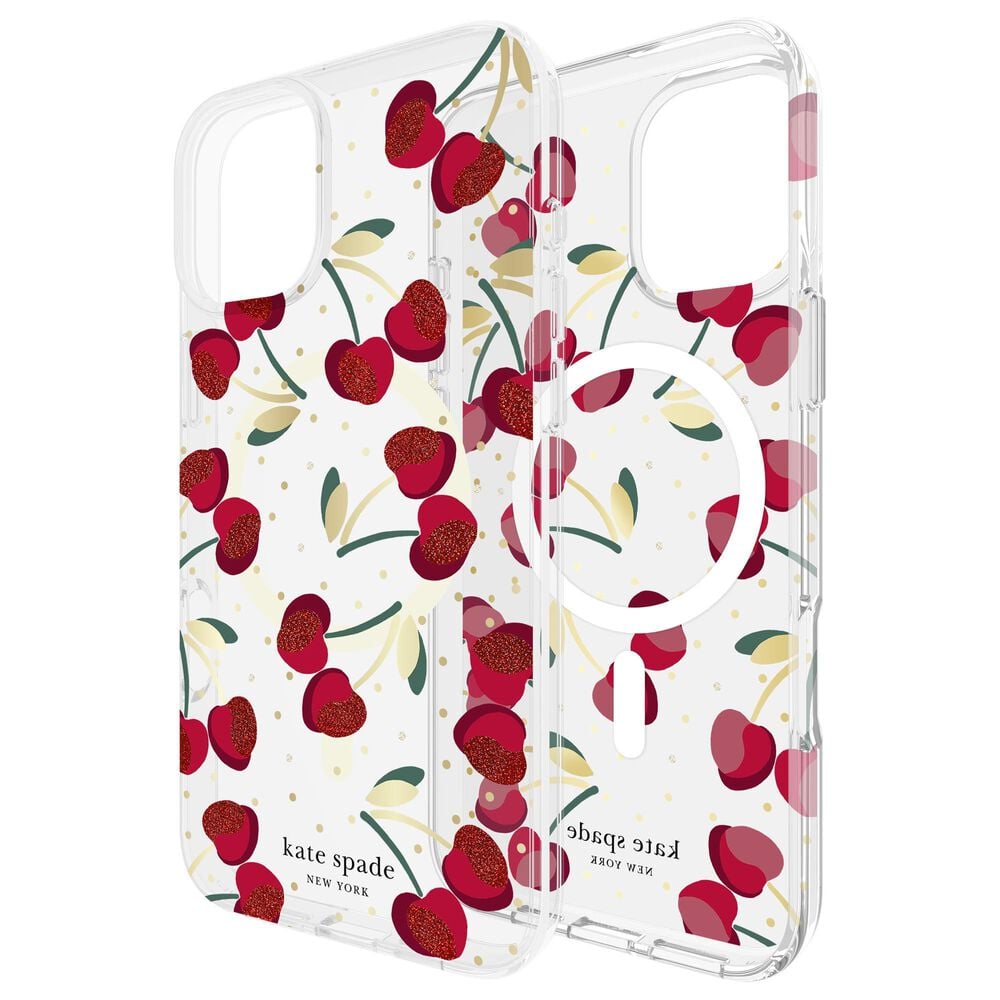 Kate Spade Protective MagSafe Case for iPhone 16 Plus in Cherry Dot, , large