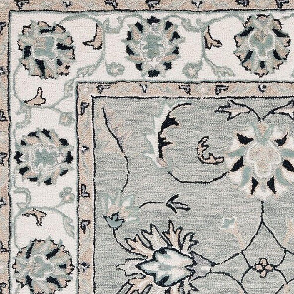 Safavieh Micro-Loop MLP384F 5&#39; x 8&#39; Gray and Ivory Area Rug, , large