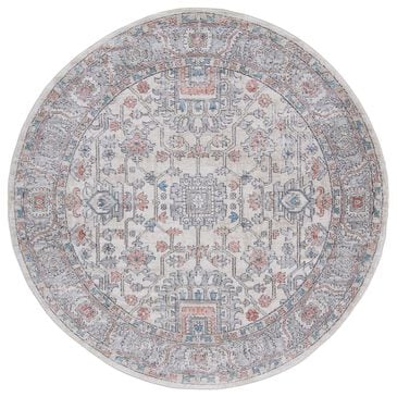 Safavieh Oregon ORE877 6"7" Round Grey and Ivory Area Rug, , large