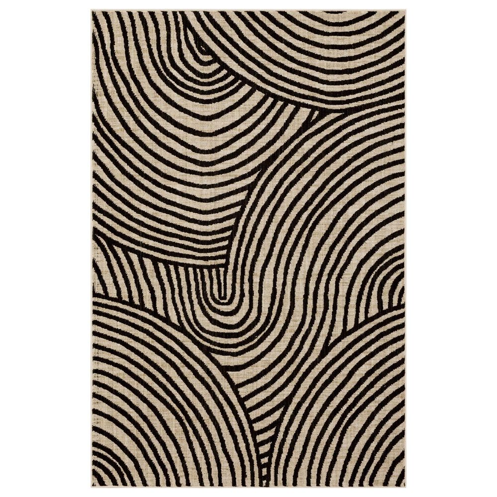 Karastan Bobby Berk Remolino 2"4" x 7"10" Onyx Runner, , large