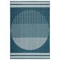 Surya Alfresco 2"5" x 4"5" Marine Blue, Light Silver, Slate Blue and Metallic Silver Indoor/Outdoor Area Rug, , large