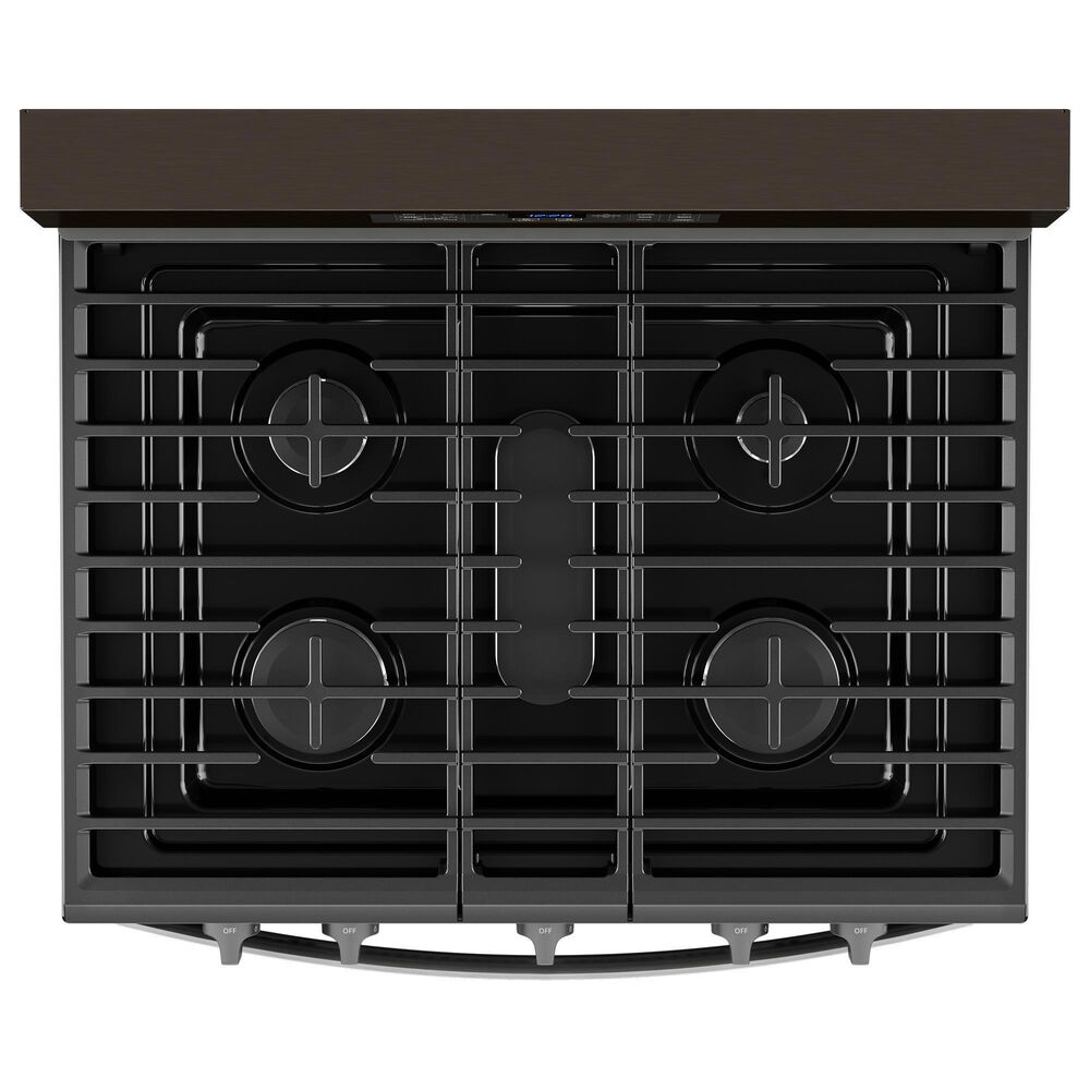 Whirlpool 5 Cu. Ft. Gas Range 5-in-1 Air Fry Oven in Fingerprint Resistant Black Stainless Steel, , large
