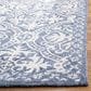 Safavieh Micro-Loop MLP606M 2"3" x 7" Blue and Ivory Runner, , large