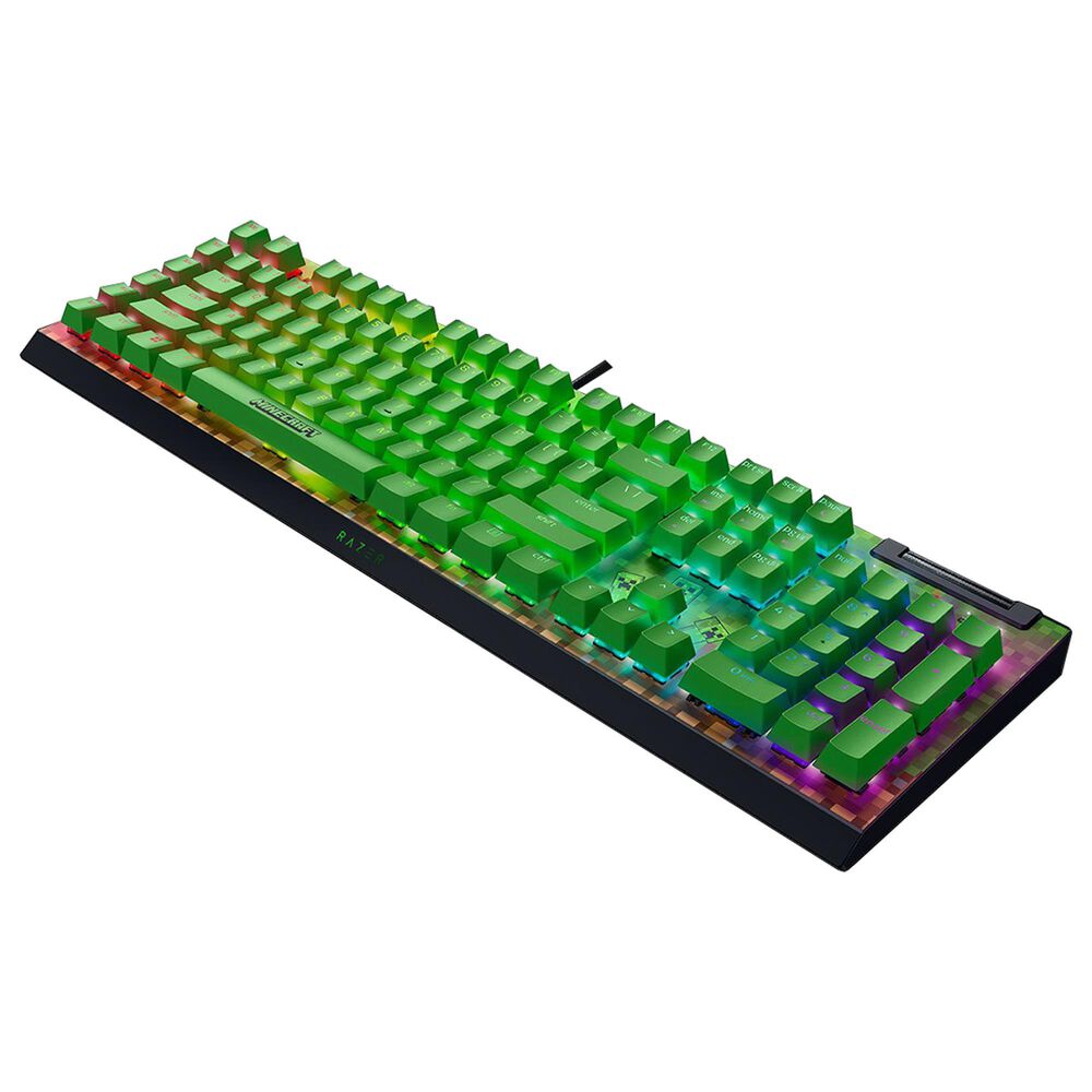 Razer BlackWidow V4 X Minecraft Edition Mechanical Gaming Keyboard in Green, , large