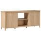 Walker Edison Flynn Scandinavian 58" TV Stand in Coastal Oak, , large
