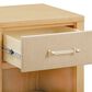 DaVinci Eloise Nightstand with Sand Upholstered Drawer in Honey, , large