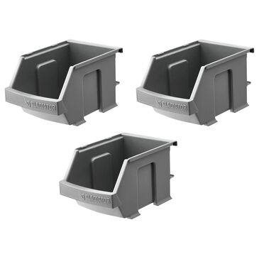 Gladiator 3-Pack Small Item Bins in Charcoal, , large