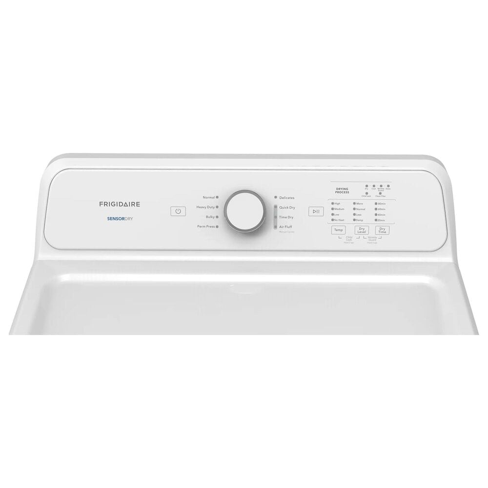 Frigidaire 7.0 Cu. Ft. Front Load Electric Dryer with Reversible Door in White, , large