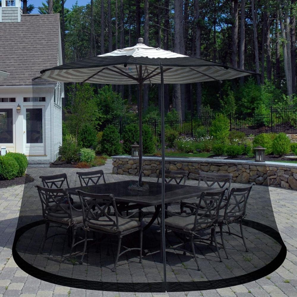 Timberlake Outdoor Umbrella Screen in Black, , large