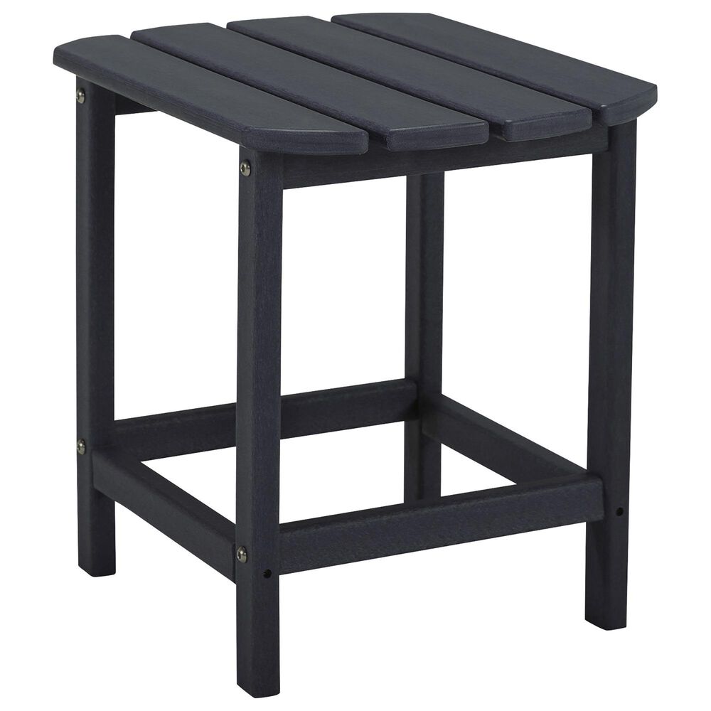 Ashley Sundown Treasure Patio Rectangular End Table in Black, , large