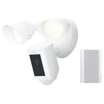 Ring Floodlight Cam Wired Plus and Chime Pro in White, , large