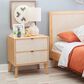 Linon Home Decor Collett 2-Drawer Nightstand in Natural, , large