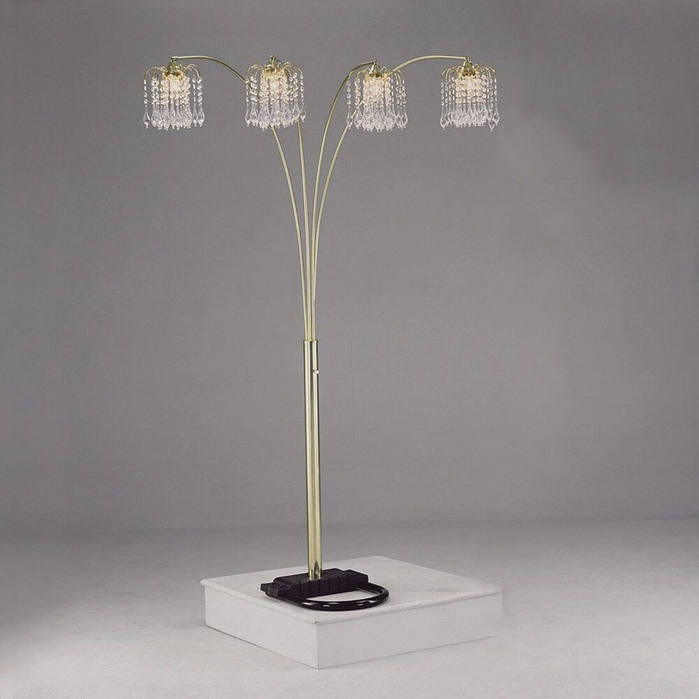 37B Rain Drop Floor Lamp in Gold, , large
