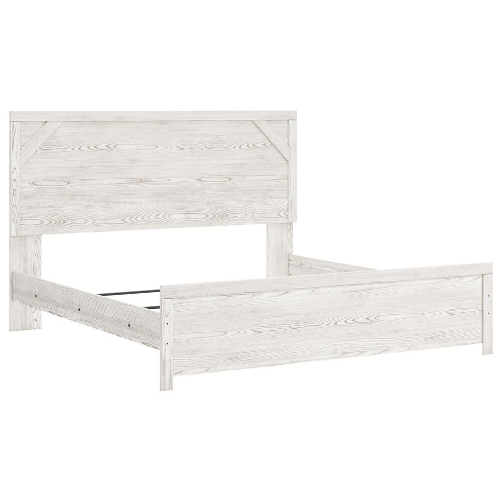 Ashley Gerridan 4-Piece King Bedroom Set in White and Gray, , large