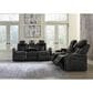 Ashley Caveman Den Power Reclining Loveseat with Console in Midnight, , large