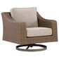 Ashley Laguna Heights Patio Swivel Lounge Chair in Beige, , large