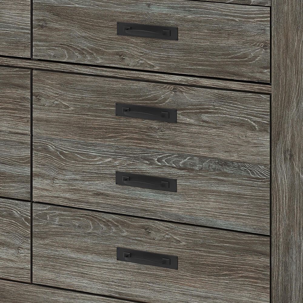 Ashley Frandern 5-Piece Full Storage Bedroom Set in Rustic Warm Gray, , large