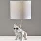 Adesso Sunny Dog Table Lamp in White, , large