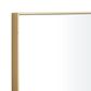 Maple and Jade 30" x 14" Rectangular Wood Wall Mirror with Thin Frame in Matte Gold, , large