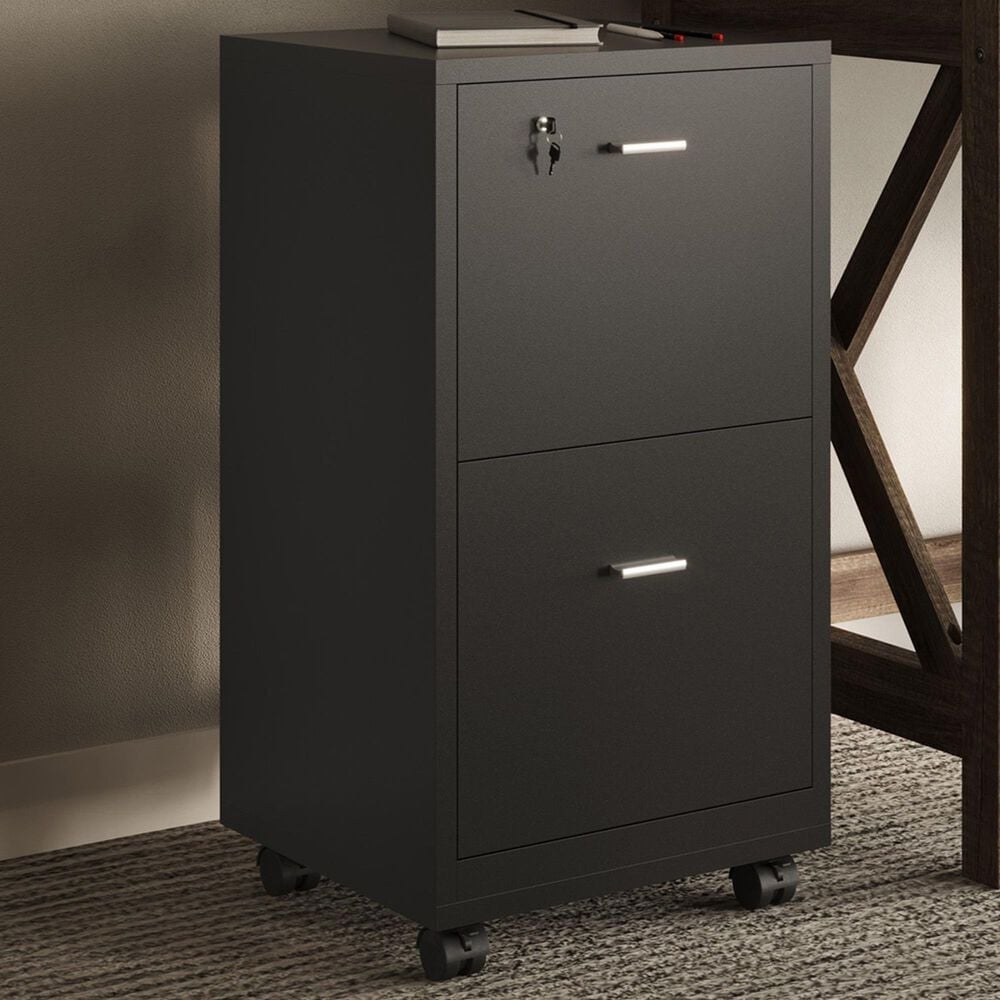 Timberlake Mobile File Cabinet in Black, , large