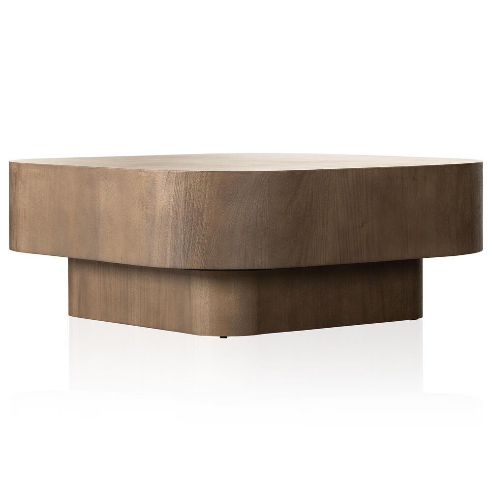 Four Hands Grass Roots Blanco Coffee Table in Warm Umber Burl, , large