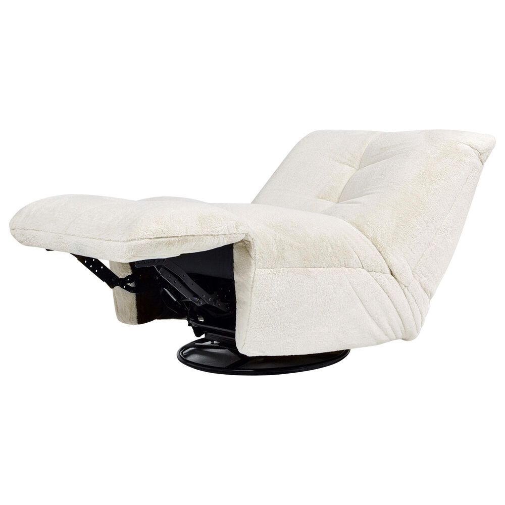 Jennifer Taylor Home Rearden Manual Swivel Glider Recliner in Pearl White, , large