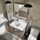 Lexora Home Jacques 36" Left Offset Single Bathroom Vanity in Distressed Grey with 2 cm White Quartz Top and Rectangular Sink, , large