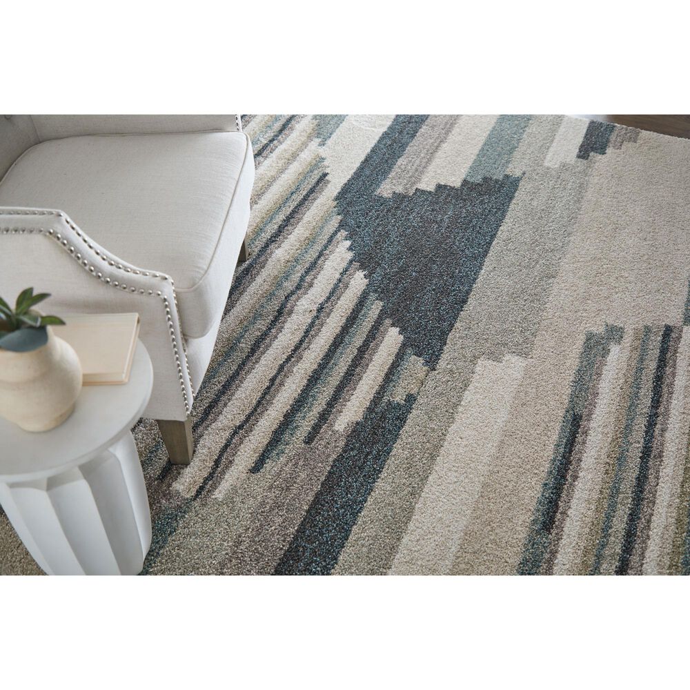 Feizy Richmond Navy and Gray 9&#39; x 12&#39; Area Rug, , large