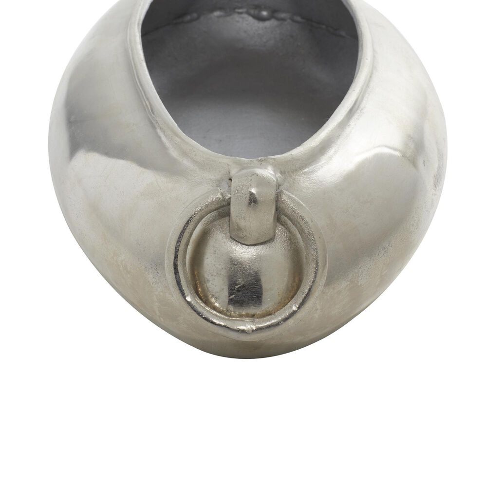 Maple and Jade Aluminum Decorative Bowl in Silver, , large