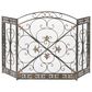 Maple and Jade 52" x 31" Fireplace Screen in Black, , large