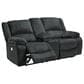 Ashley Draycoll Power Reclining Loveseat with Console in Slate, , large