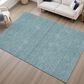 Dalyn Rug Company Soft Essentials Solid Teal 10" x 14" Area Rug, , large