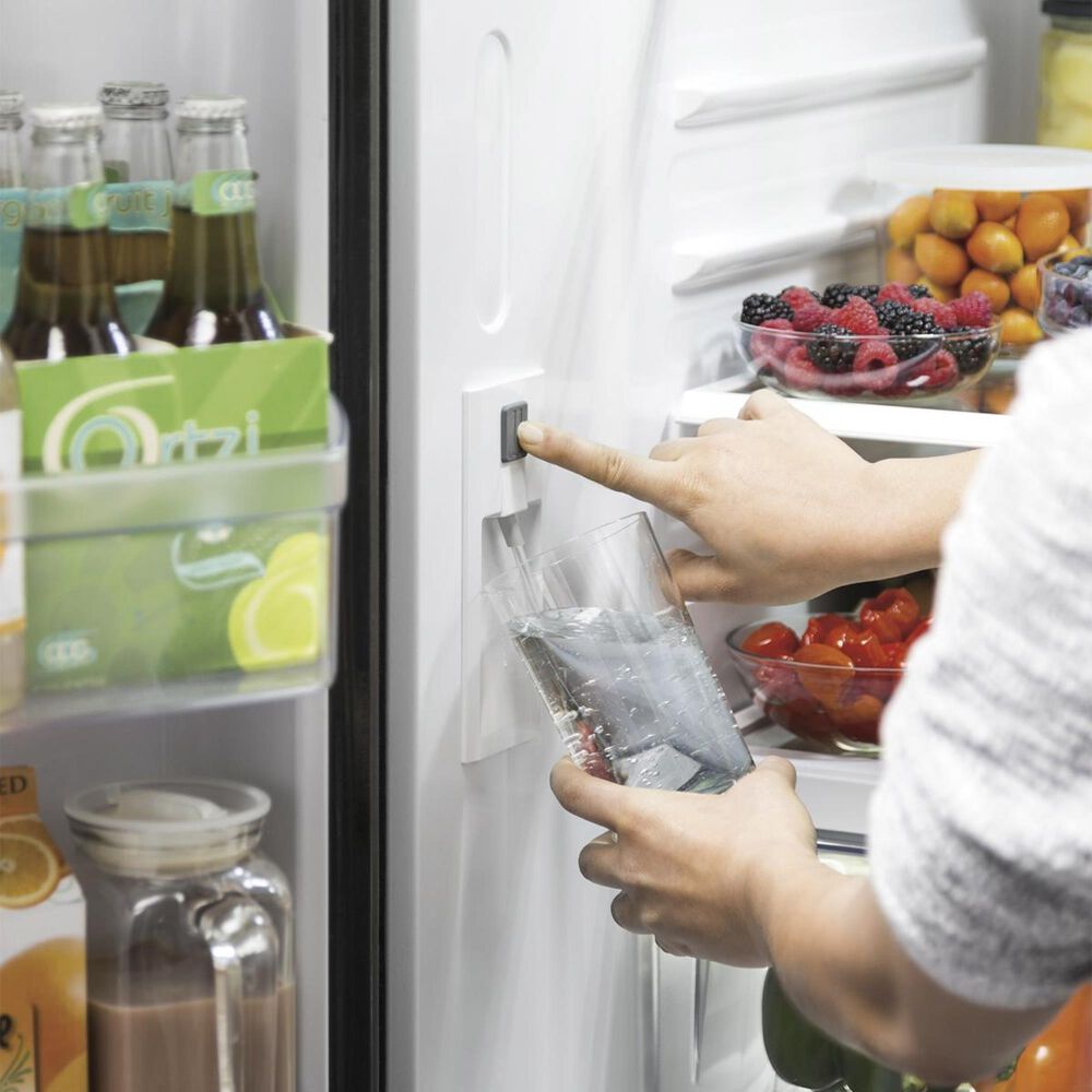 GE Appliances 24.8 Cu. Ft. French Door Refrigerator with Internal Water Dispenser in White, , large
