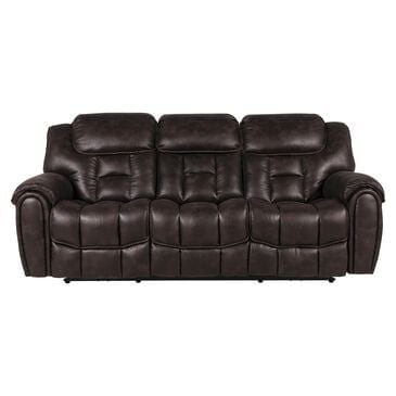 Oxford Furniture Cheers Power Reclining Sofa with Power Headrest in Cowboy Dark Brown, , large