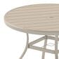Hearth and Haven Outdoor 41" Round Dining Table with Umbrella Hole in Sandstone - Table Only, , large