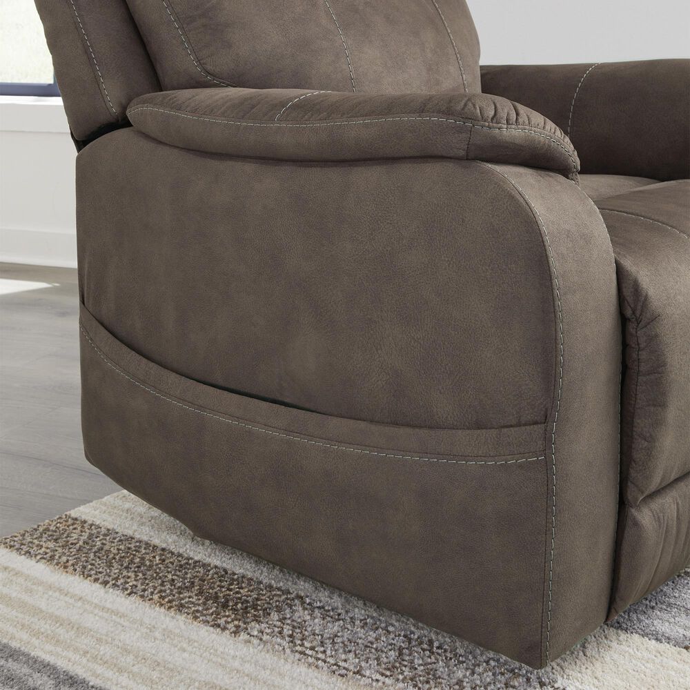 Ashley Crestmeade Power Lift Recliner in Espresso, , large