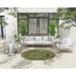 Nourison Aloha ALH41 5"3" Round Ivory and Green Indoor/Outdoor Area Rug, , large